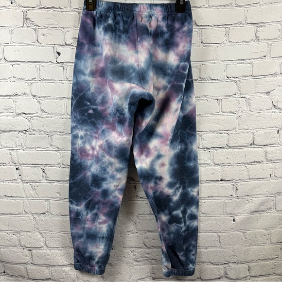 Aviator Nation Hand Dyed Tie-Dye Sweatpants Joggers Comfortable Blue & Purple XS - Picture 3 of 6